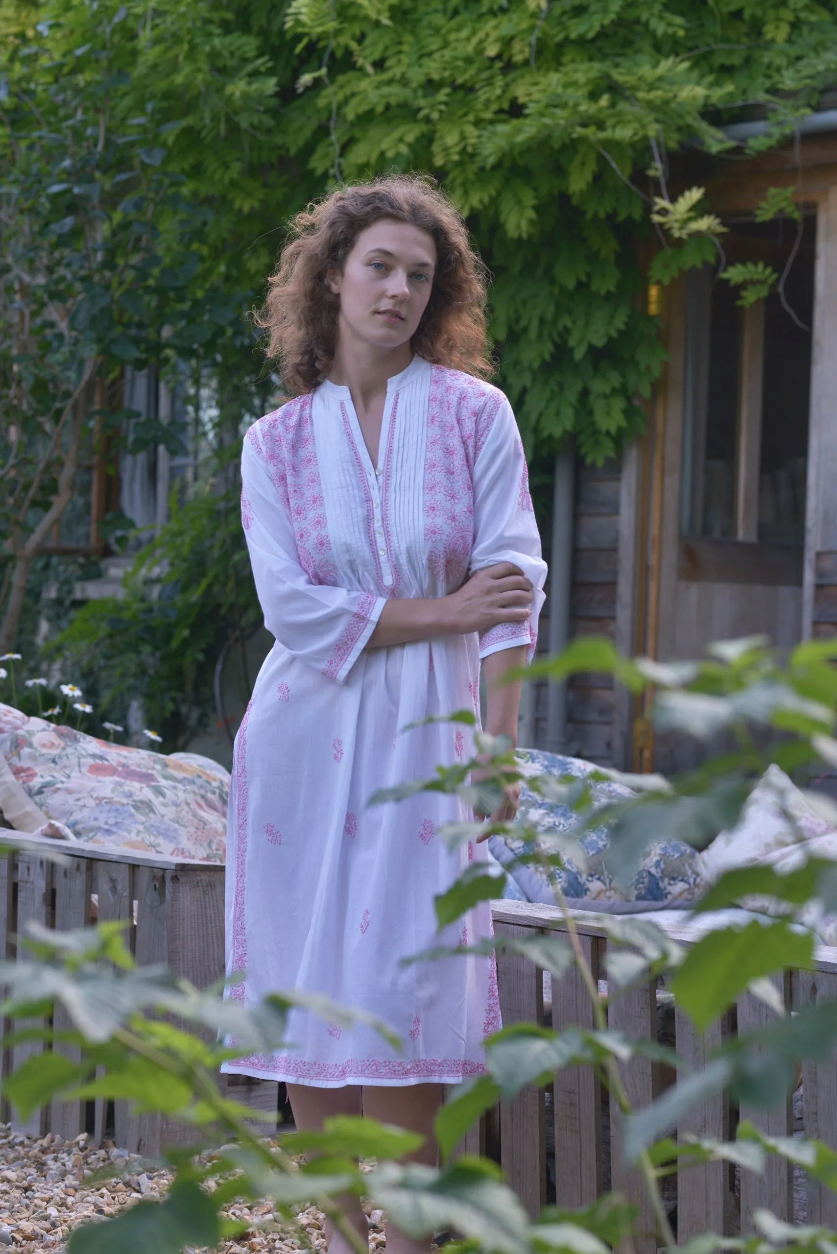 Cotton Kurta / Chikan Embroidery