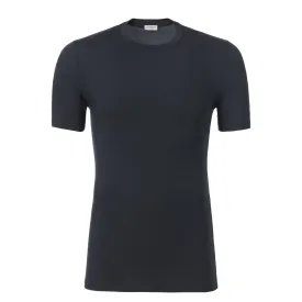 Crew-Neck T-Shirt in Midnight Blue