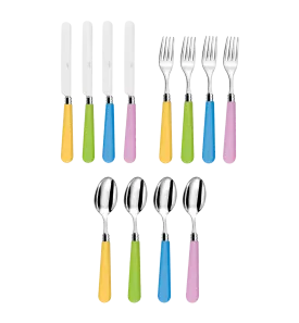 Cutlery Set 12 Pieces - Pastel Multicolour