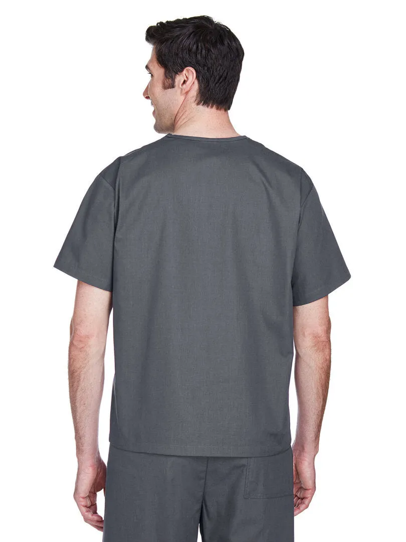 Dark Charcoal Harriton Adult Restore 4.9 oz. Scrub Top