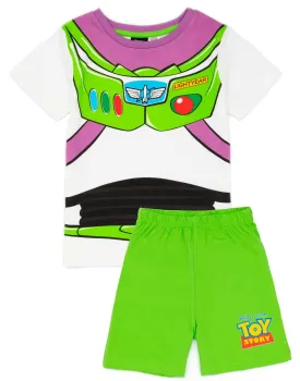 Disney Toy Story Boys Buzz Lightyear T-Shirt And Shorts Pyjamas