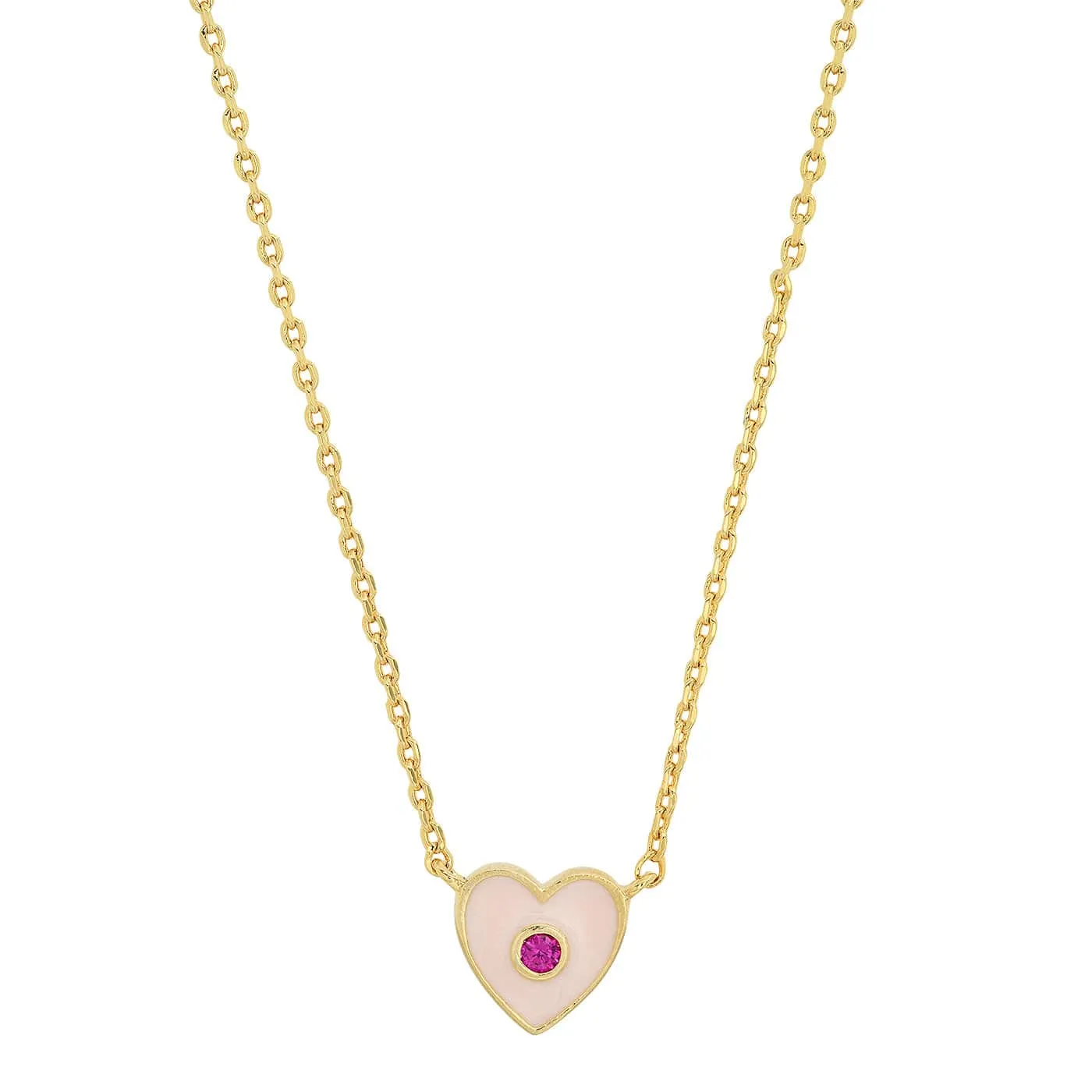 Enamel Heart Necklace
