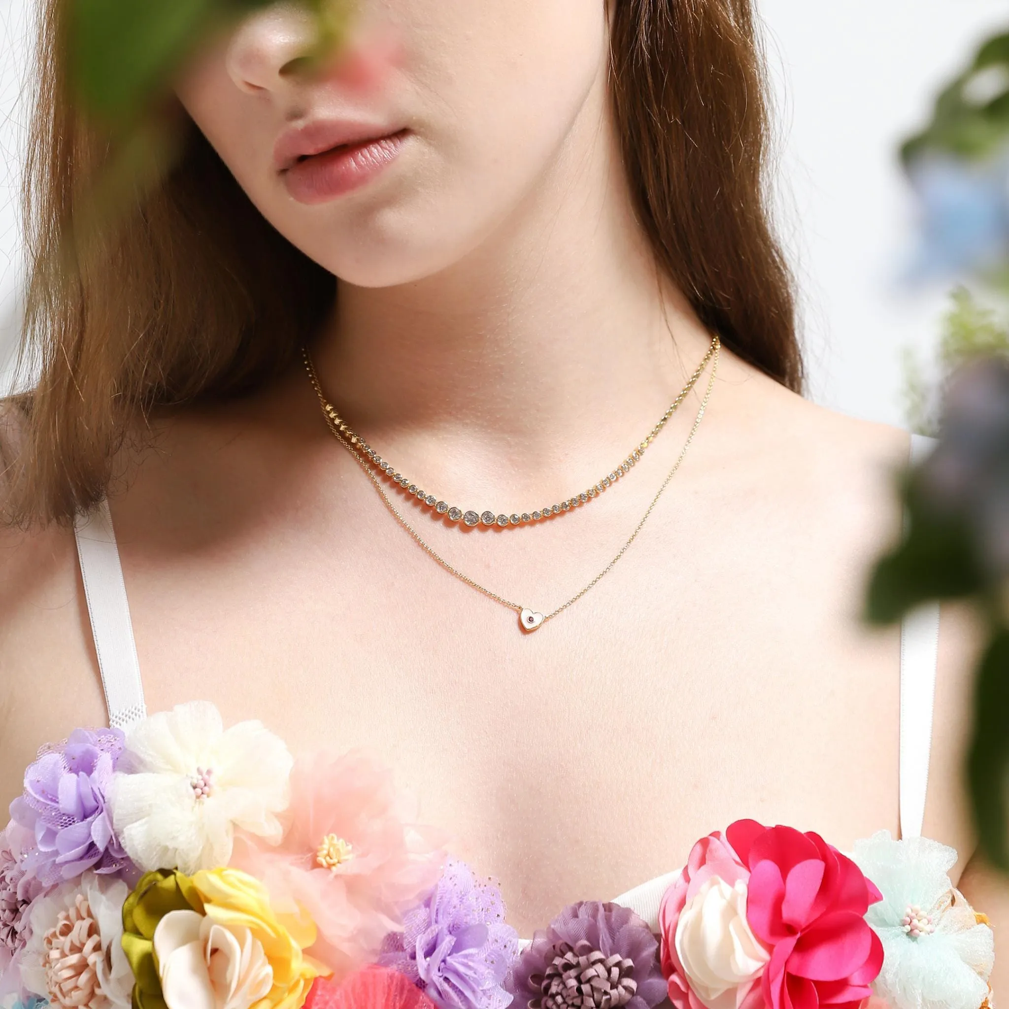 Enamel Heart Necklace