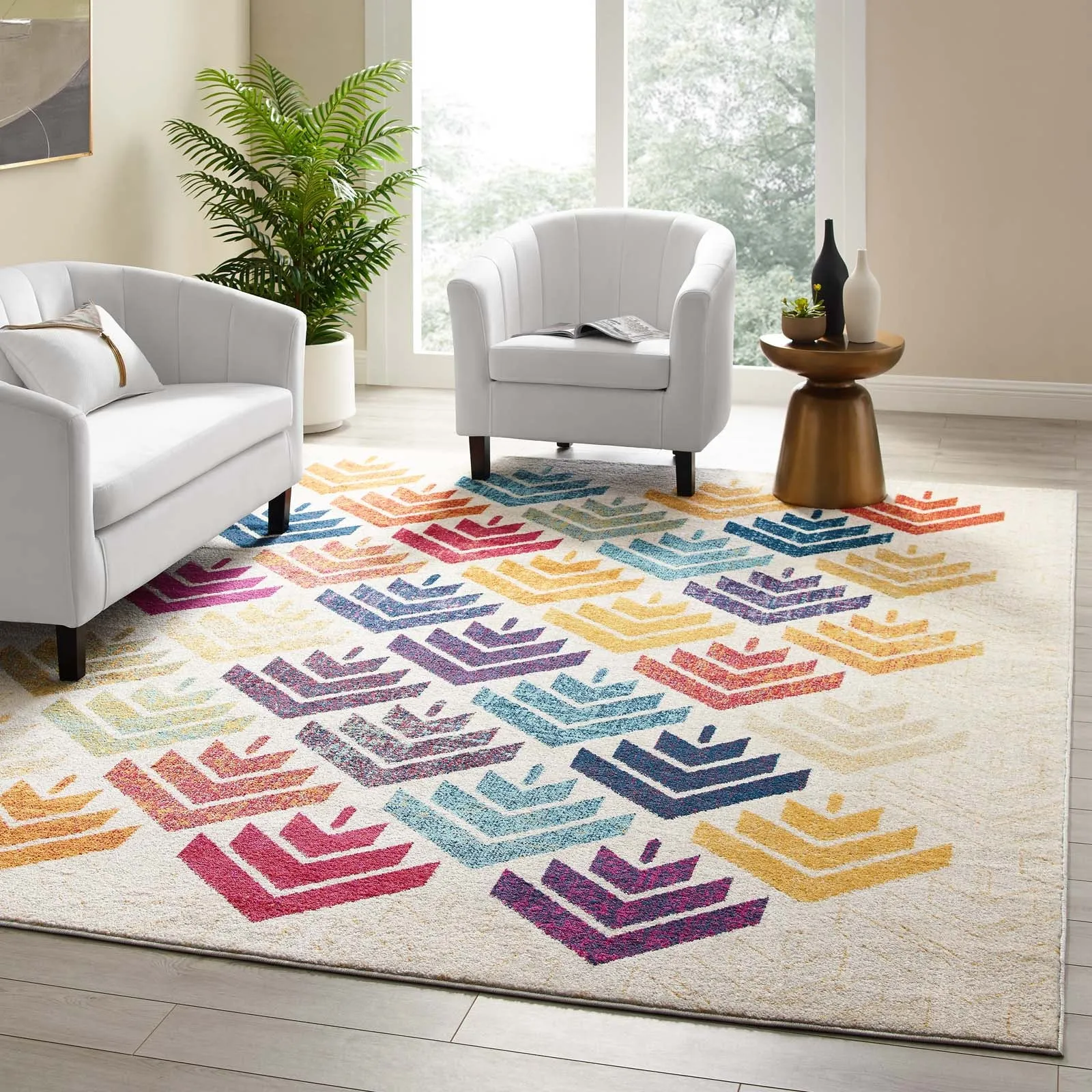 Entourage Florin Abstract Floral Area Rug