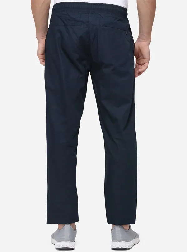 Estate Blue Solid Regular Fit Paijama | JadeBlue