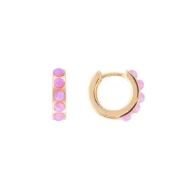 Fairley Pink Opal Crystal Huggies