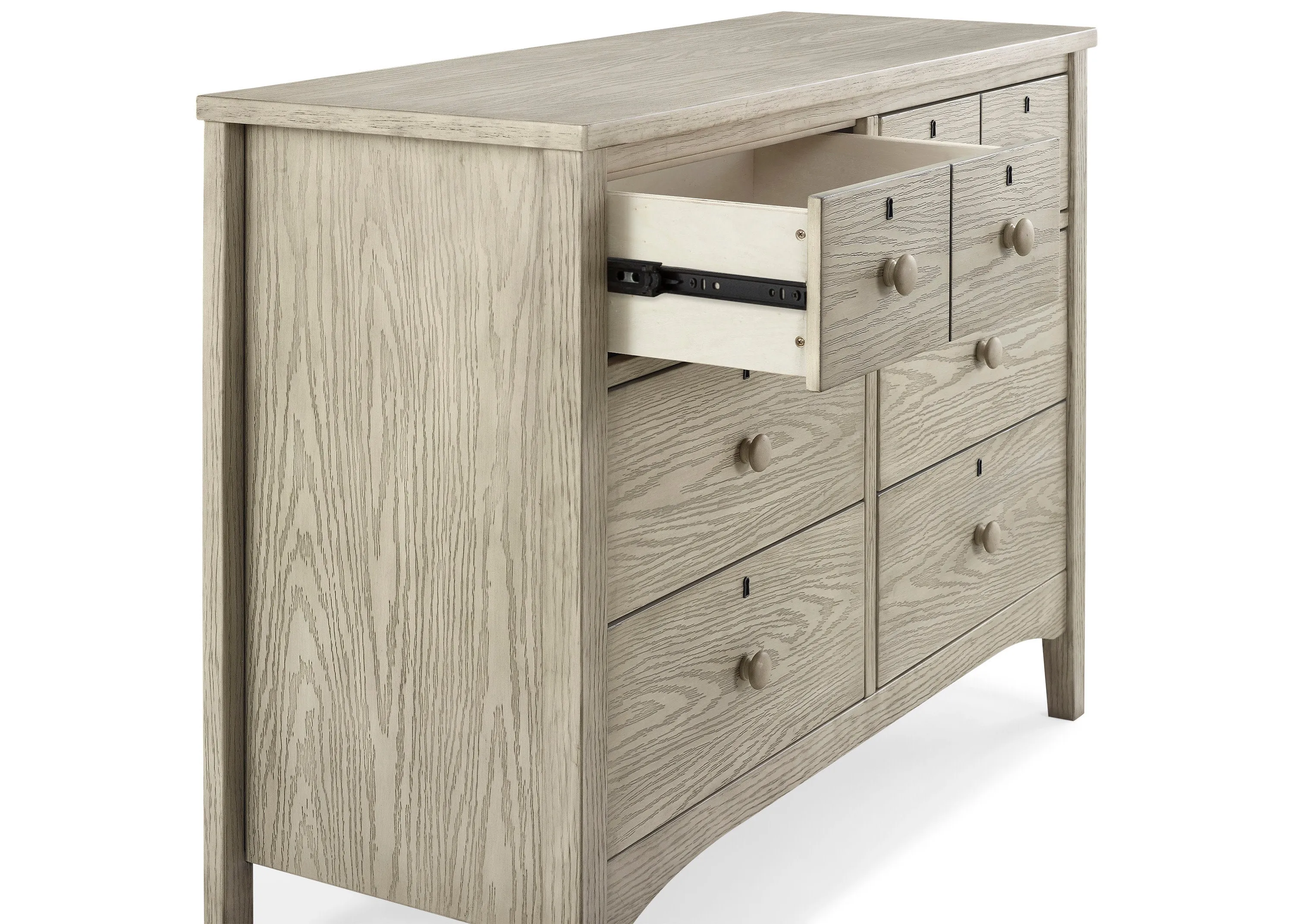 Farmhouse 6 Drawer Dresser with Interlocking Drawers