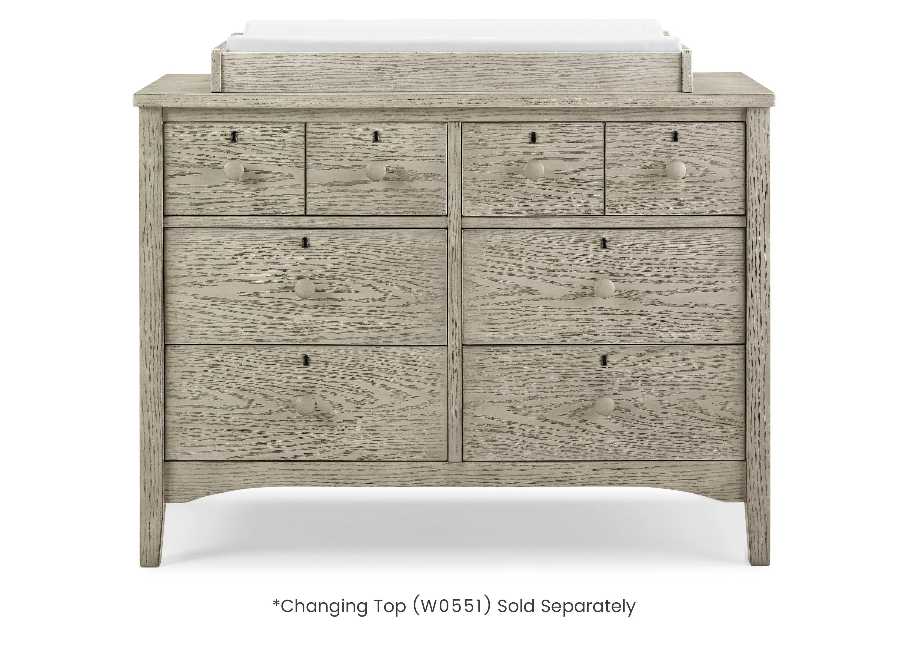 Farmhouse 6 Drawer Dresser with Interlocking Drawers