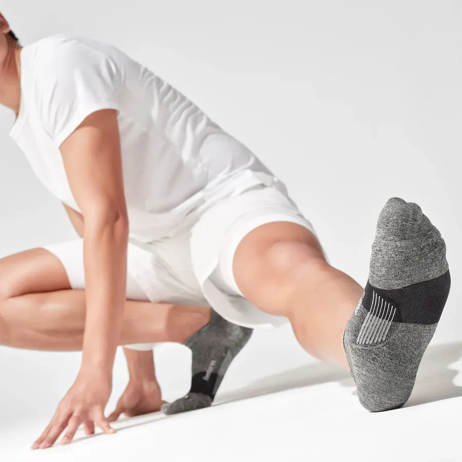 Feetures Elite Ultra Light Cushion No Show Tab Sock - Gray