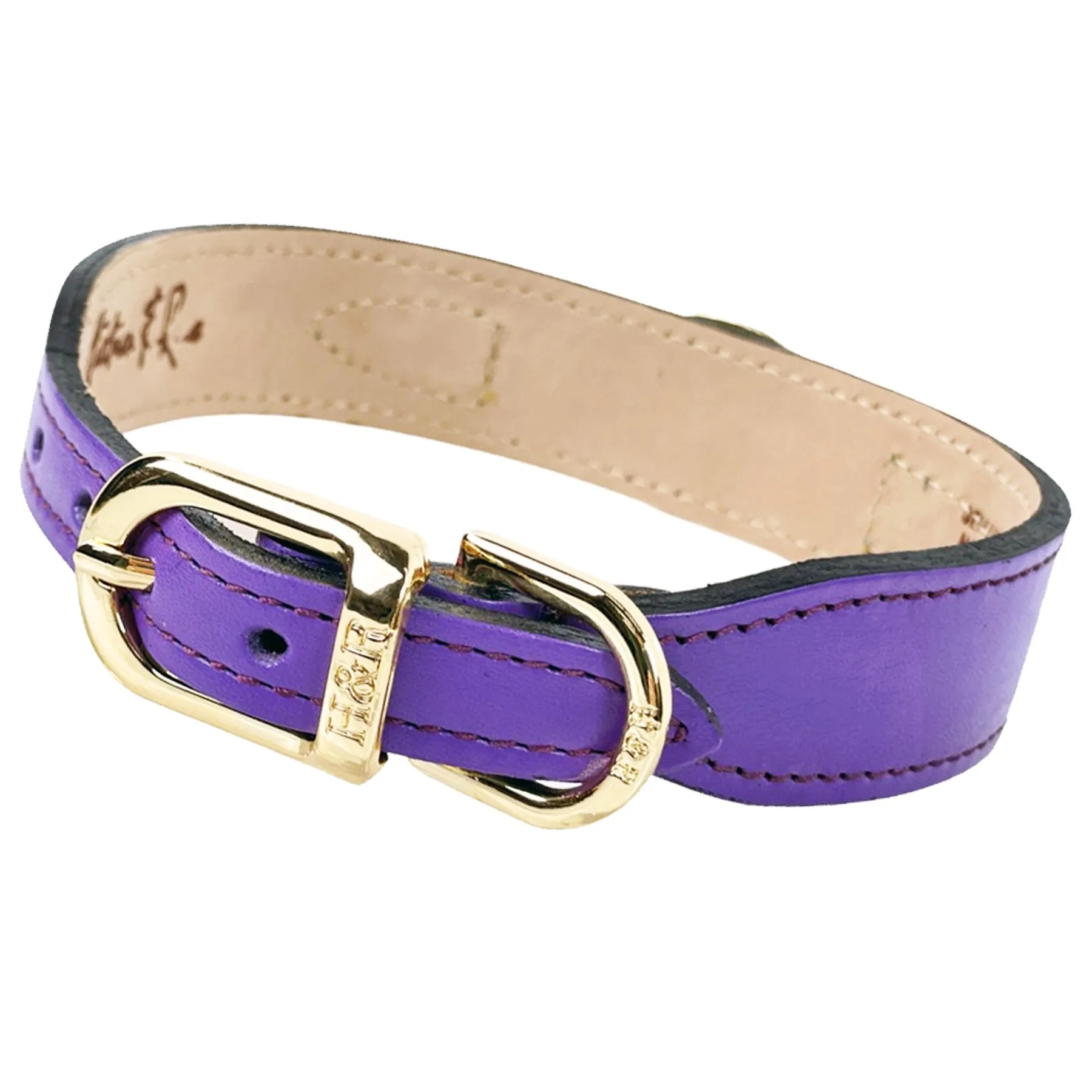 Galaxy Dog Collar in Lavender & Gold