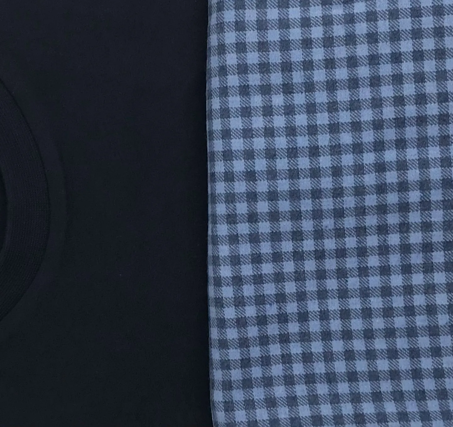 Gilt Edge Blue & Black Pyjama Set Blue