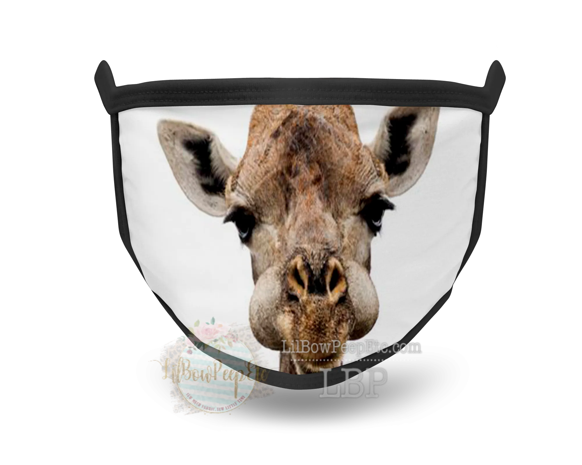 Giraffe Pout Face Printed Mask