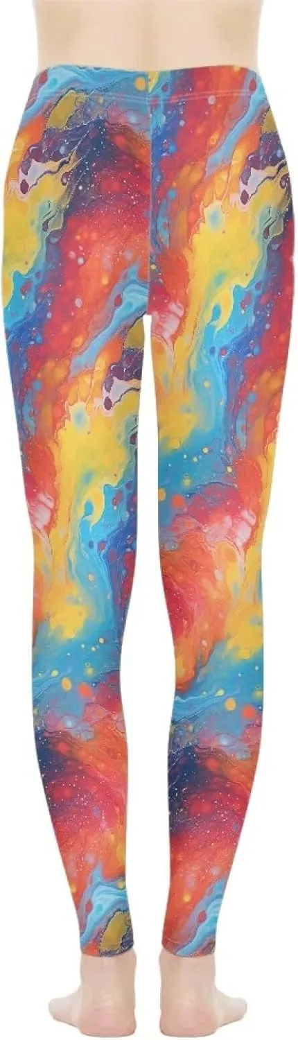 Graffiti Painting Women's High Waist Pants Camouflage Green Yoga Trousers Pants Modern Arts Running Leggings