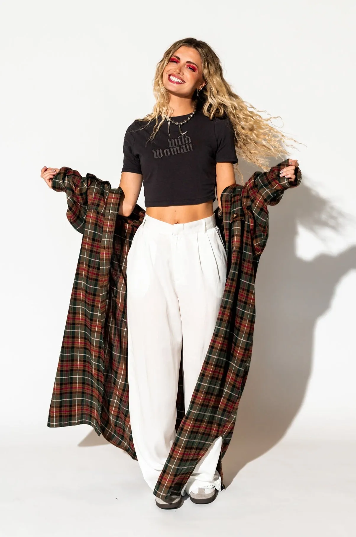 Flannel Grunge Goddess Dress/Duster with Optimal Modifiers