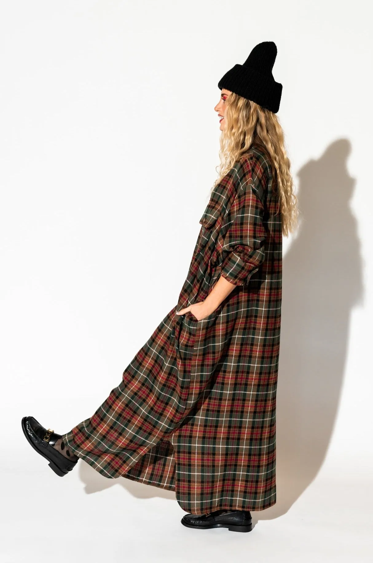 Flannel Grunge Goddess Dress/Duster with Optimal Modifiers