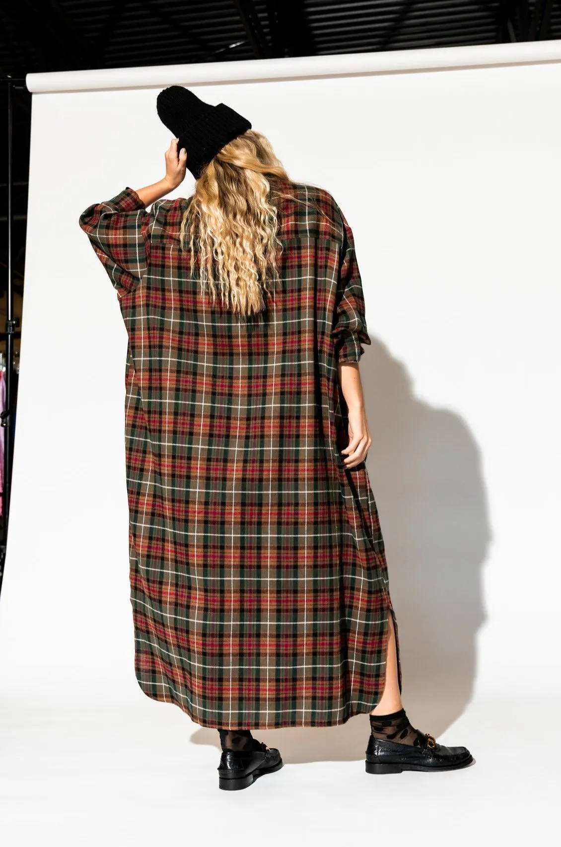Flannel Grunge Goddess Dress/Duster with Optimal Modifiers