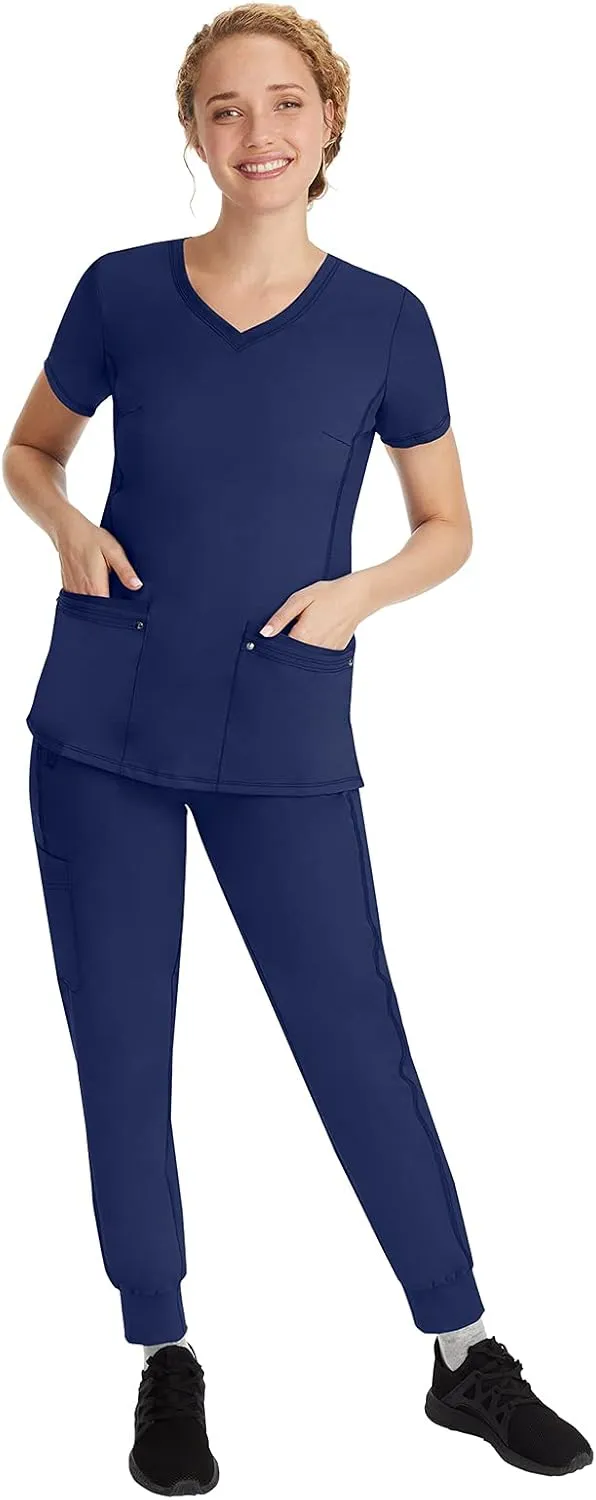 Healing Hands Jogger Scrubs for Women 6 Pocket Tara Scrub Pant 9233 Purple Label
