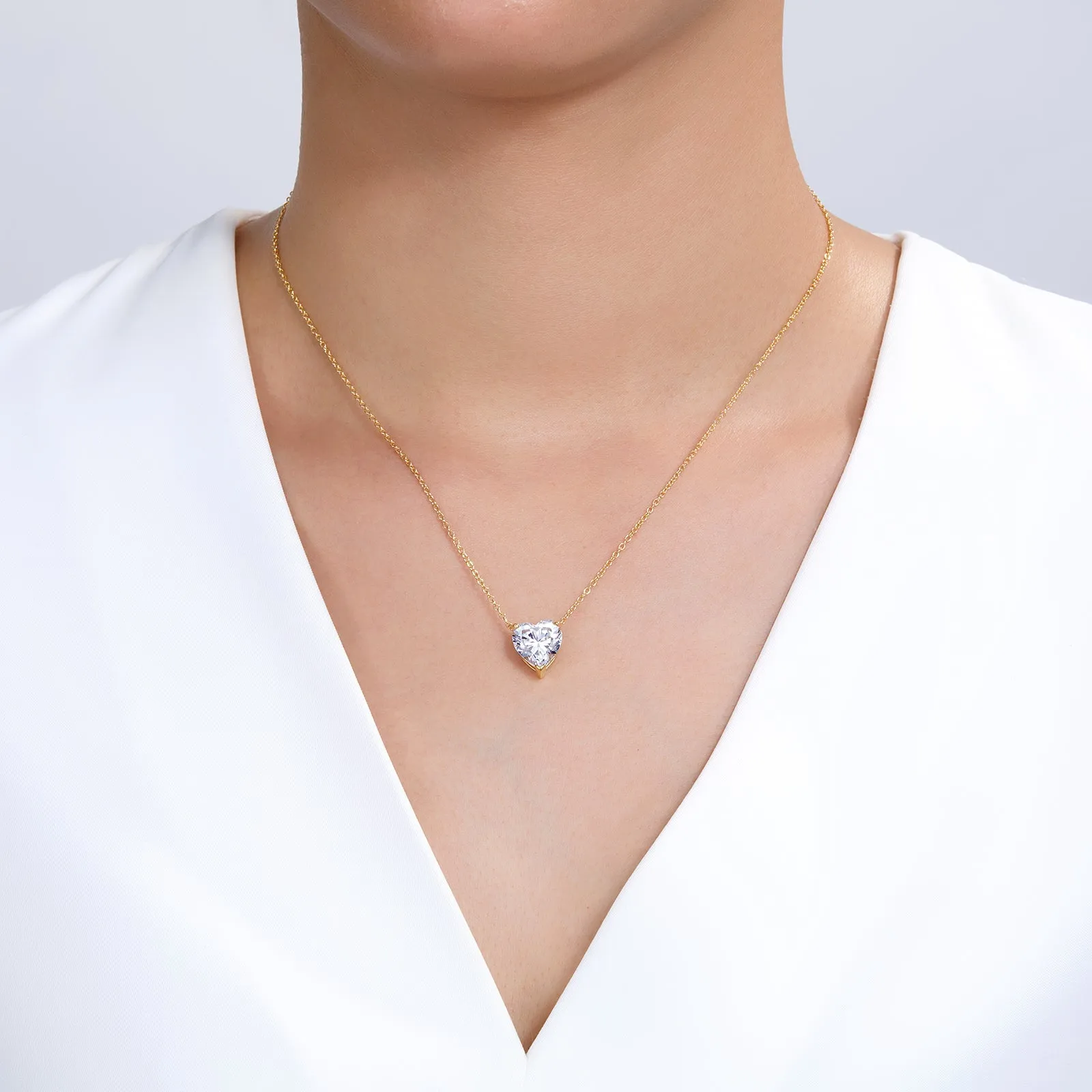 Heart Solitaire Necklace
