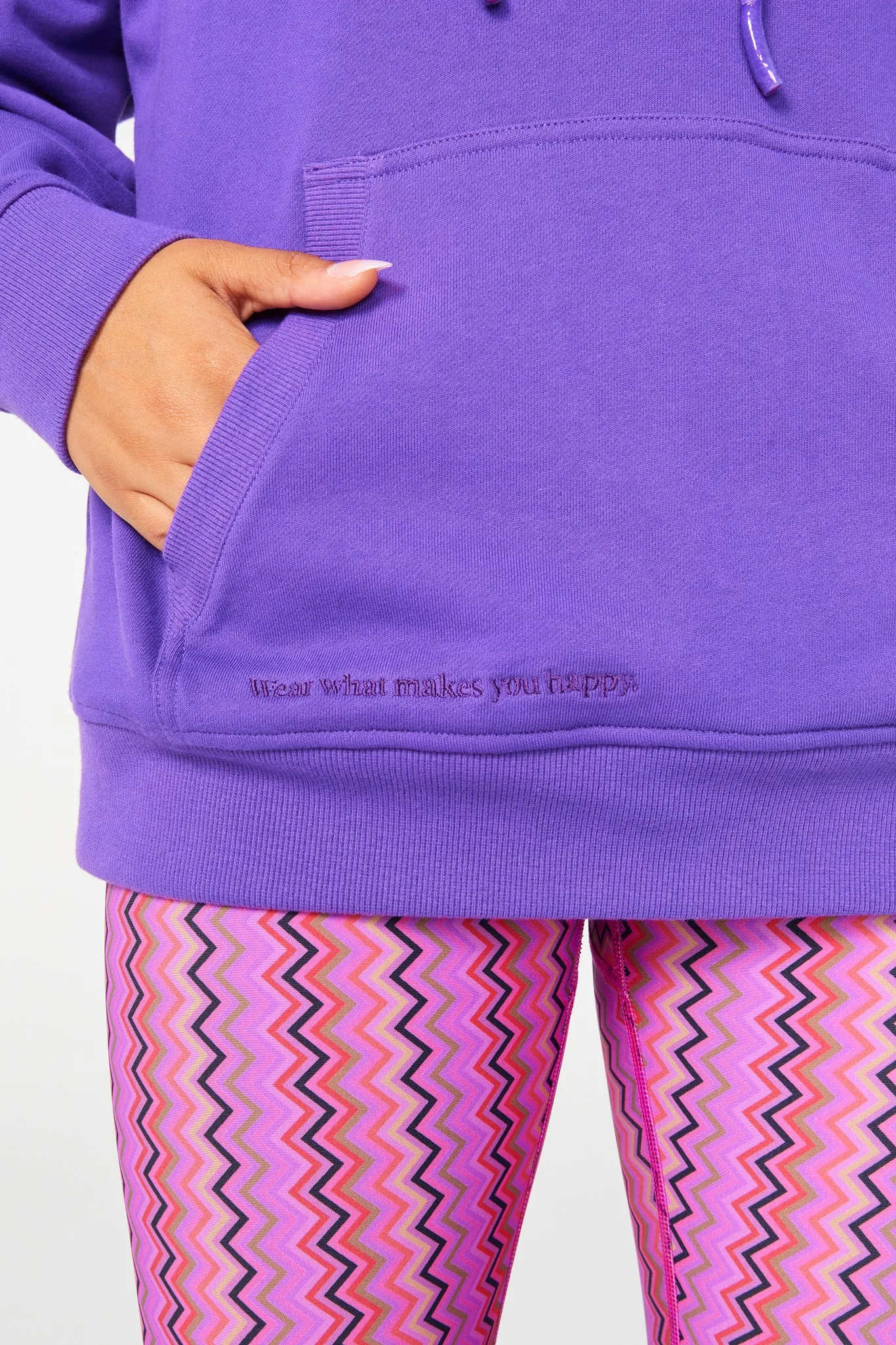 Hoodie in Electric Purple