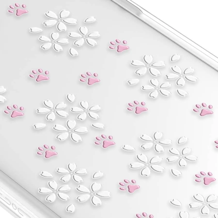 iPhone 12 Pro Cherry Blossom Paw Phone Case MagSafe Compatible