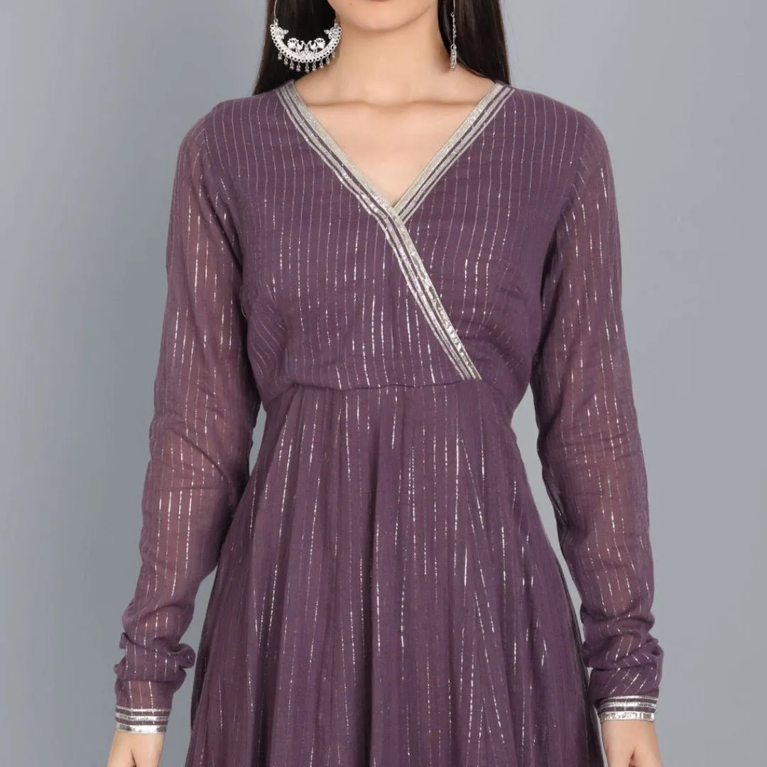Kaasni Anarkali with Dupatta - Set of 3