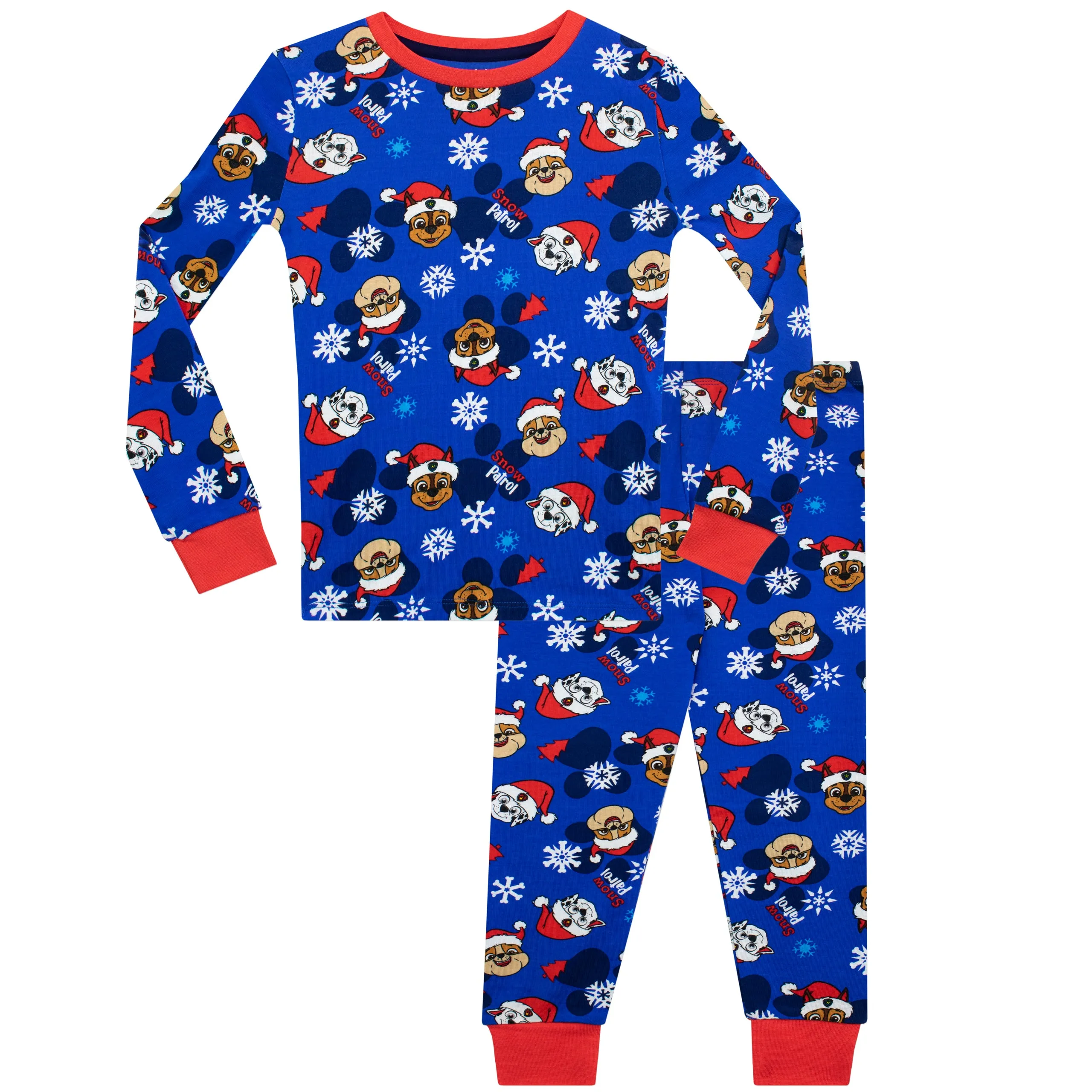 Kids PAW Patrol Christmas Pyjamas Snuggle Fit - Chase, Marshall, Rubble
