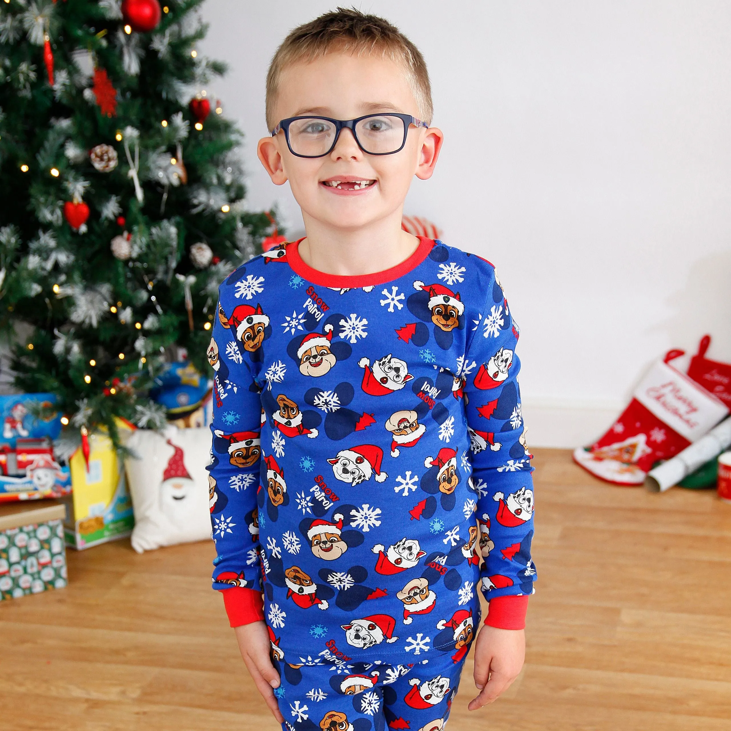 Kids PAW Patrol Christmas Pyjamas Snuggle Fit - Chase, Marshall, Rubble