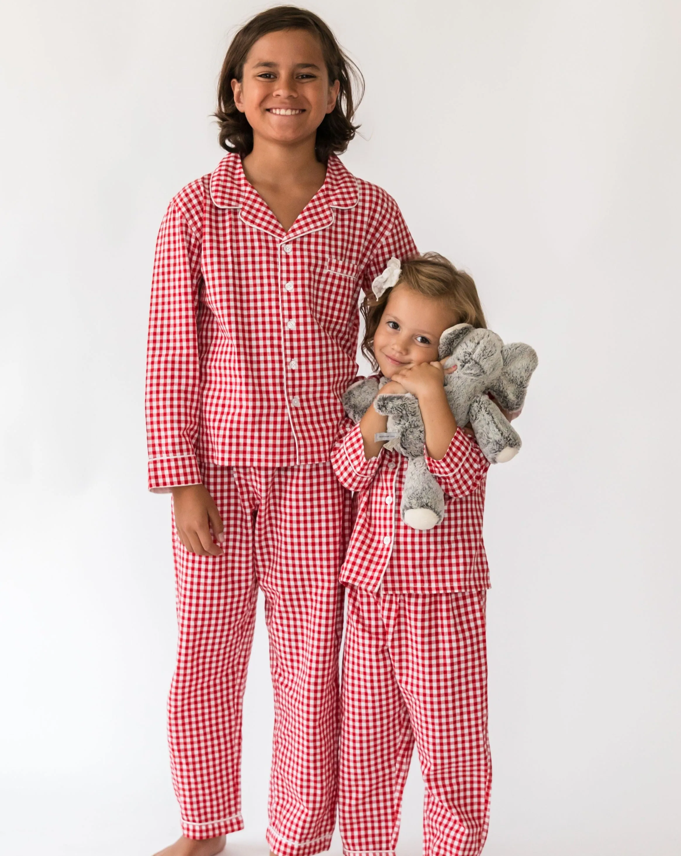 Kid’s Red Gingham Lounge Set