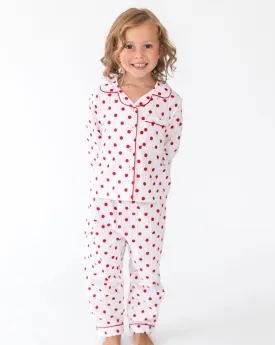 Kid’s Seersucker Dots Lounge Set