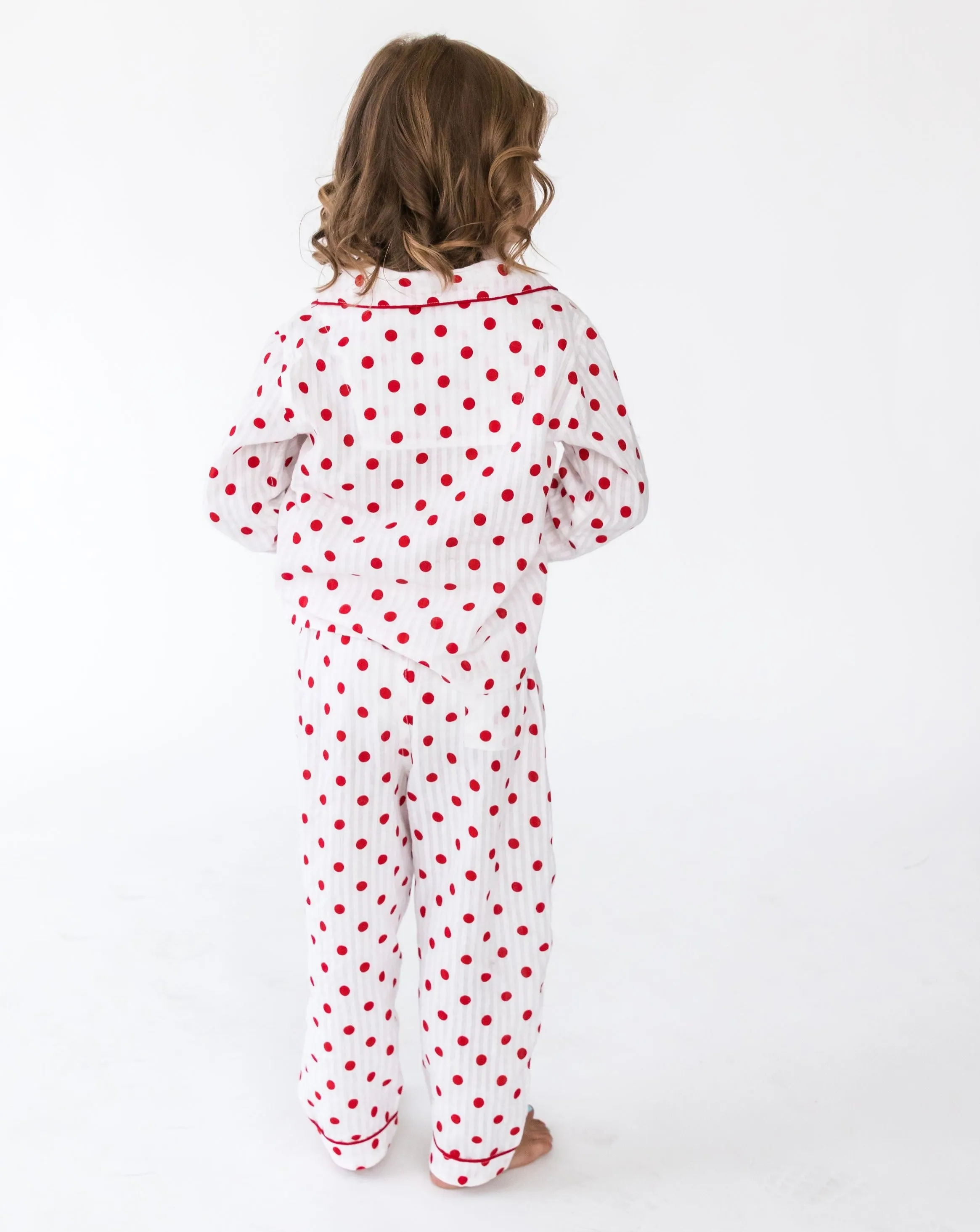 Kid’s Seersucker Dots Lounge Set