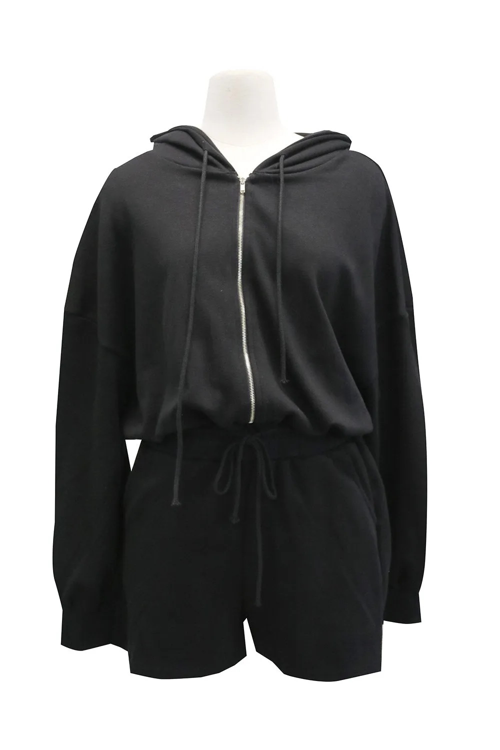 Leslie Zip-Up Hoodie Romper