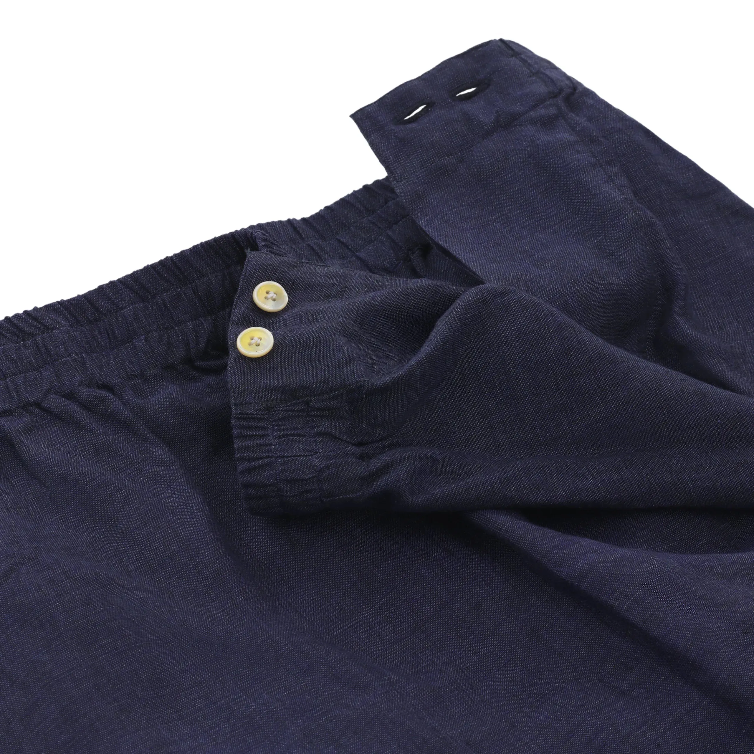 Linen Fabric Pyjamas in Blue