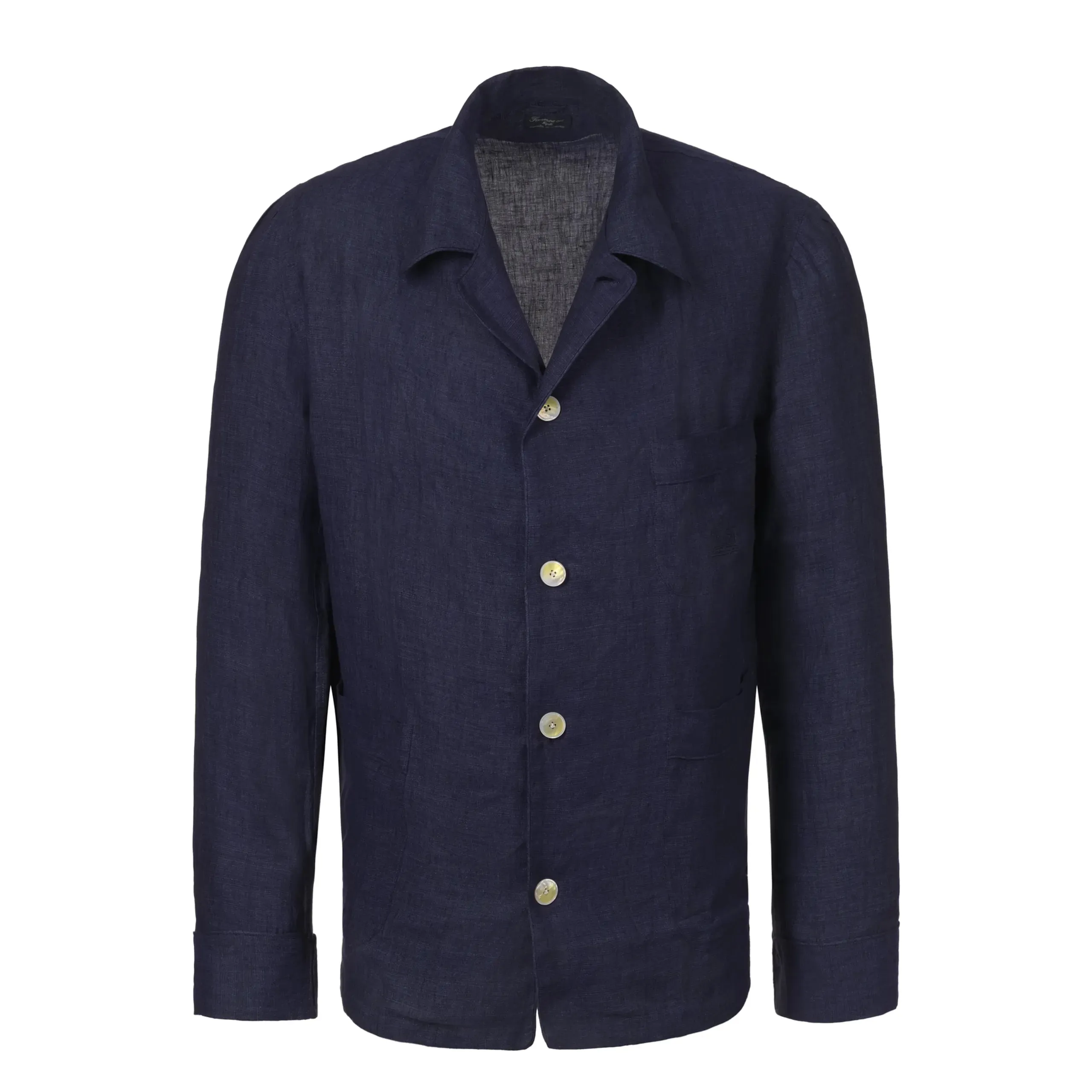 Linen Fabric Pyjamas in Blue