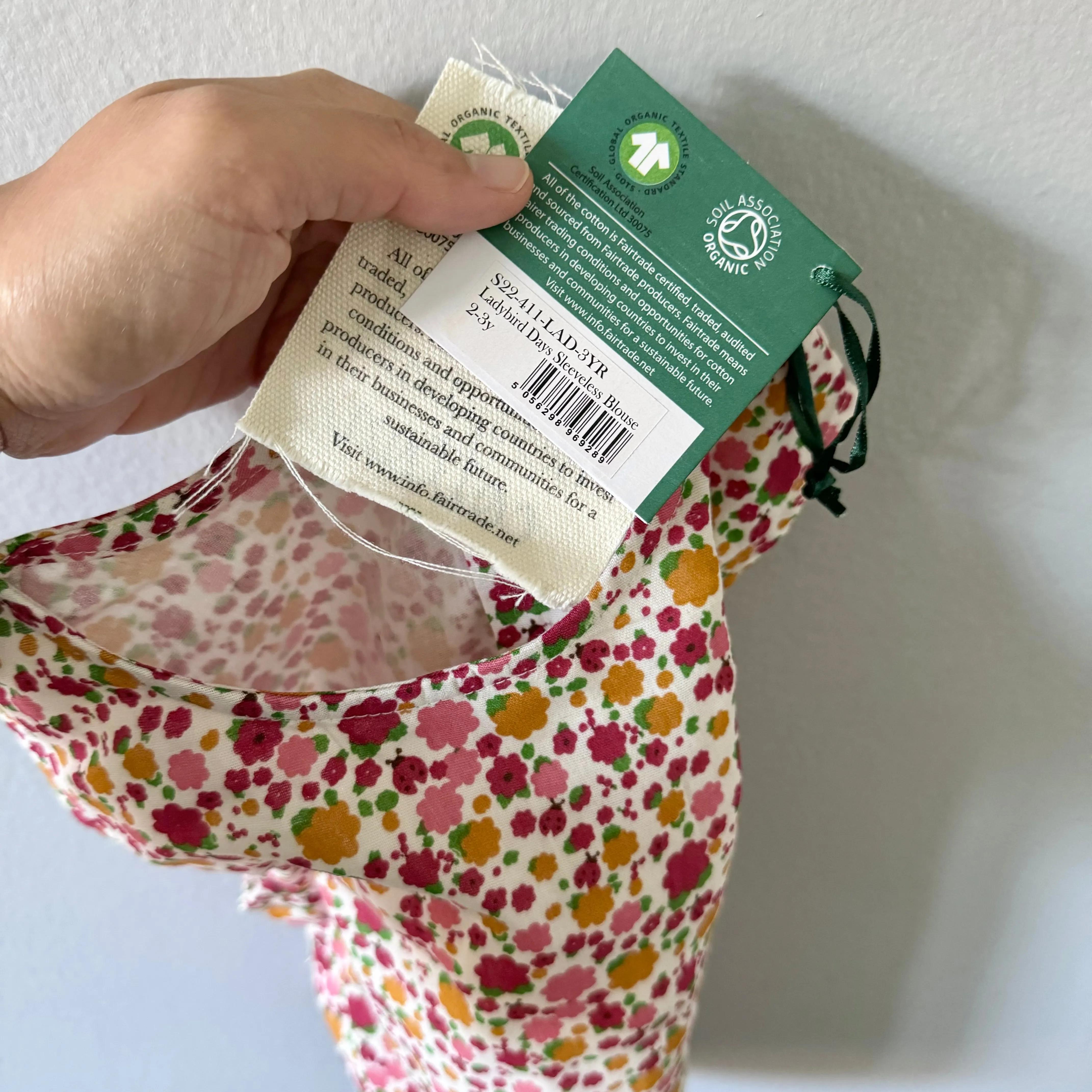 Little Green Radicals / Tank blouse - Flower x ladybug / 3Y - New with tag