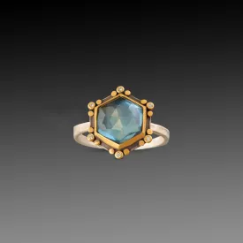 London Blue Topaz Star Ring