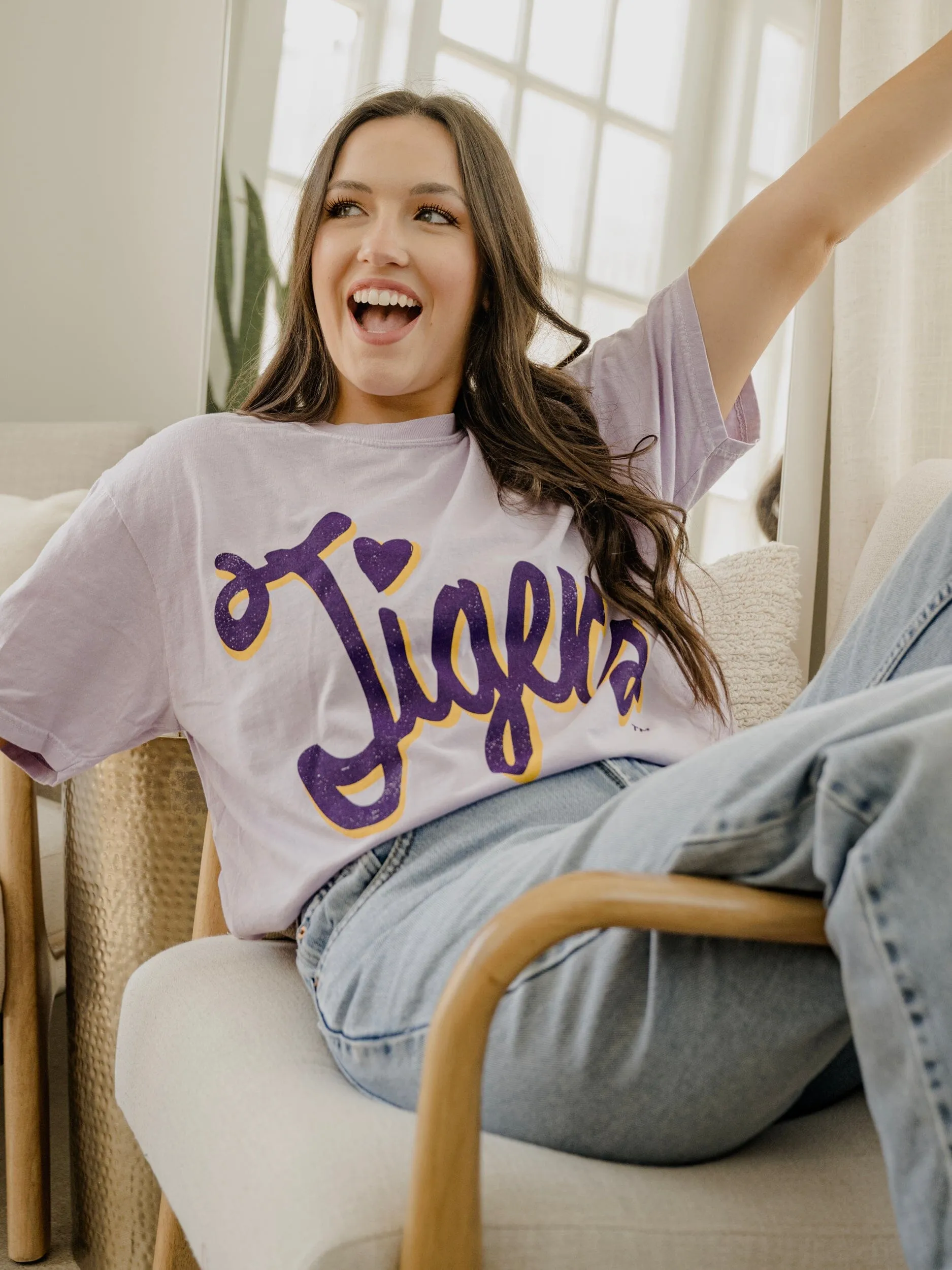 LSU Tigers Barbie Orchid Tee