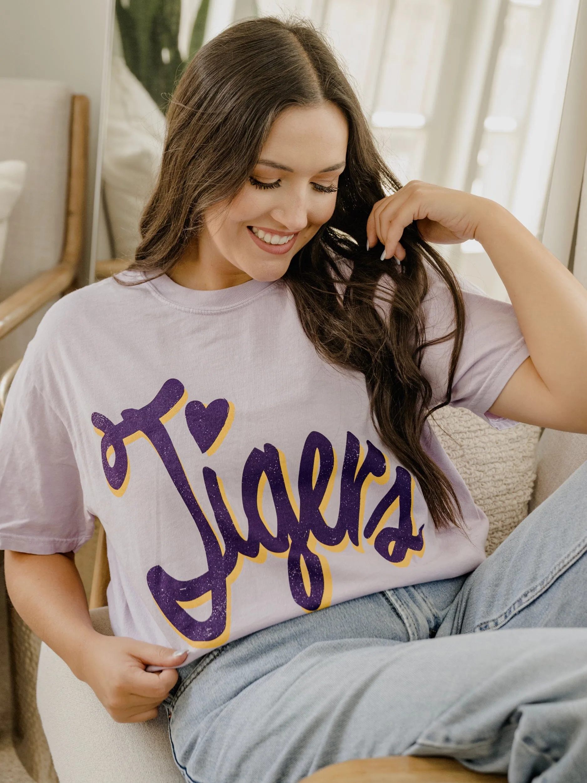 LSU Tigers Barbie Orchid Tee