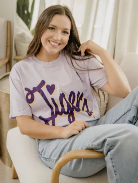 LSU Tigers Barbie Orchid Tee