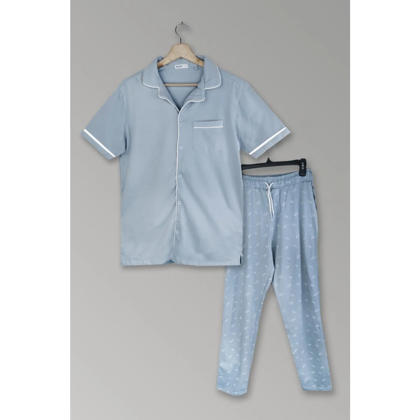 Lt. Blue Pyjama Nightwear Suit