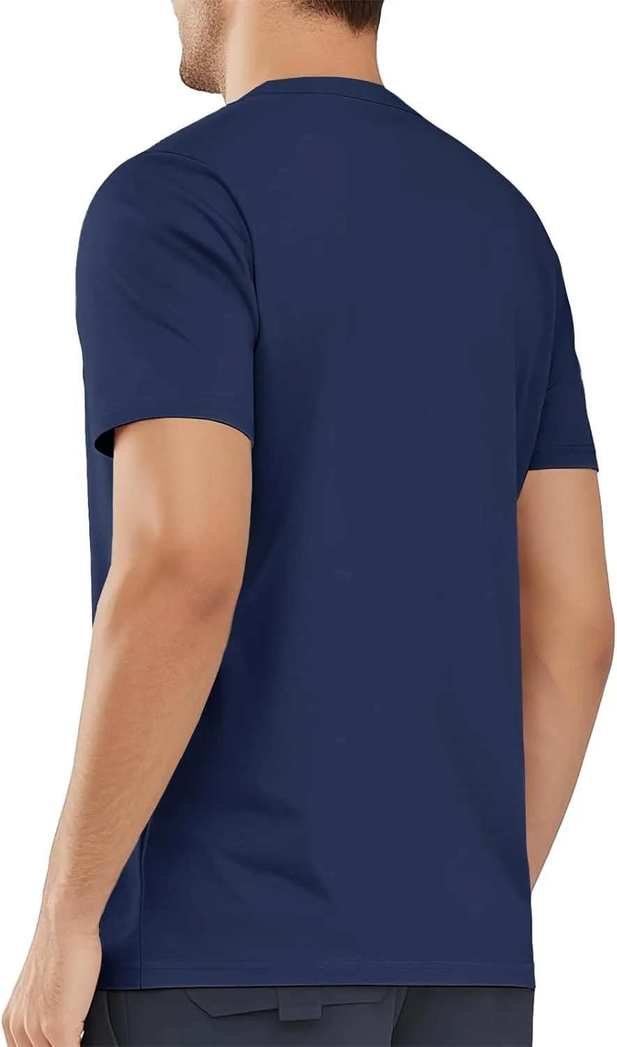 MAGNIVIT Men's Shirts Short Sleeve Cotton T-Shirt Crew Neck Light Tees Classic Basic Casual Tops Plain Soft Shirt