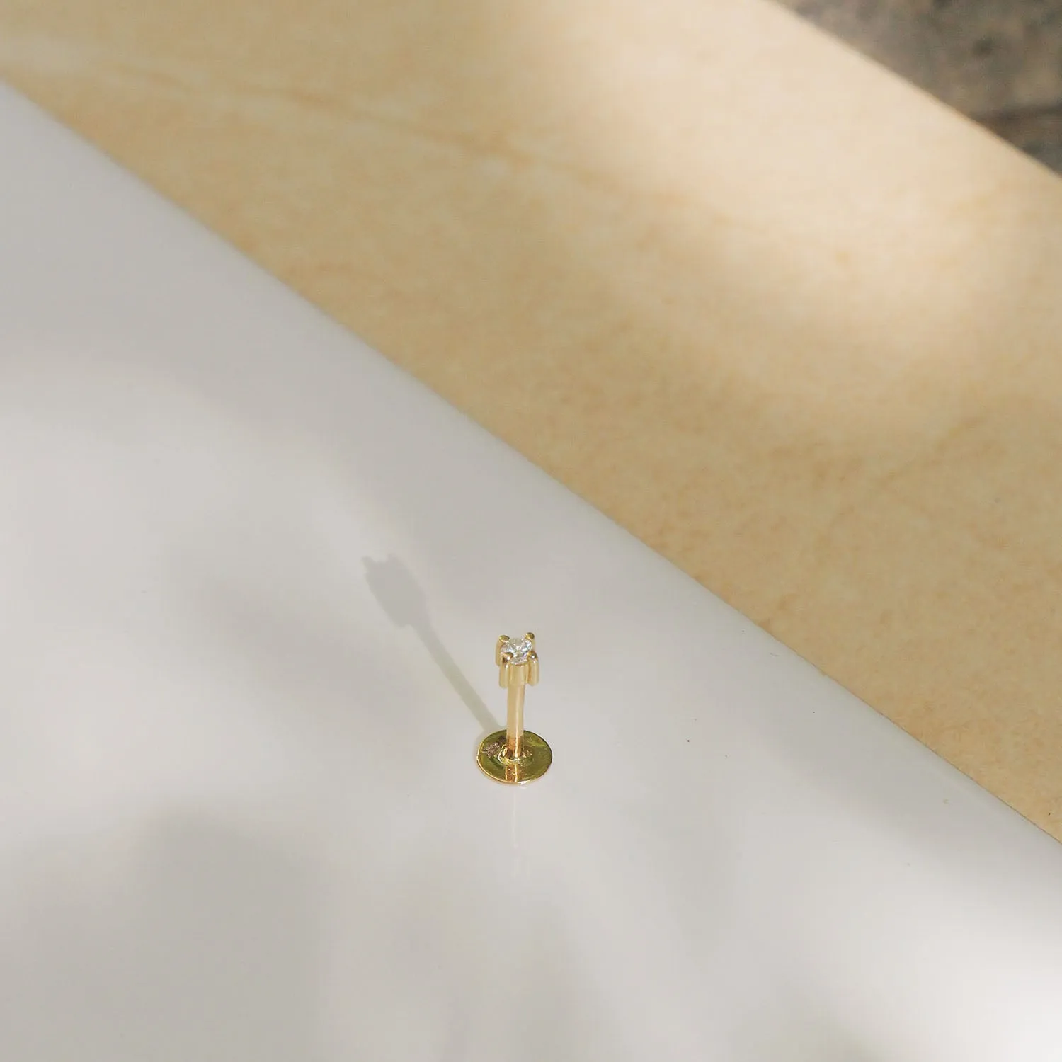 Martina Piercing Earring White Diamond