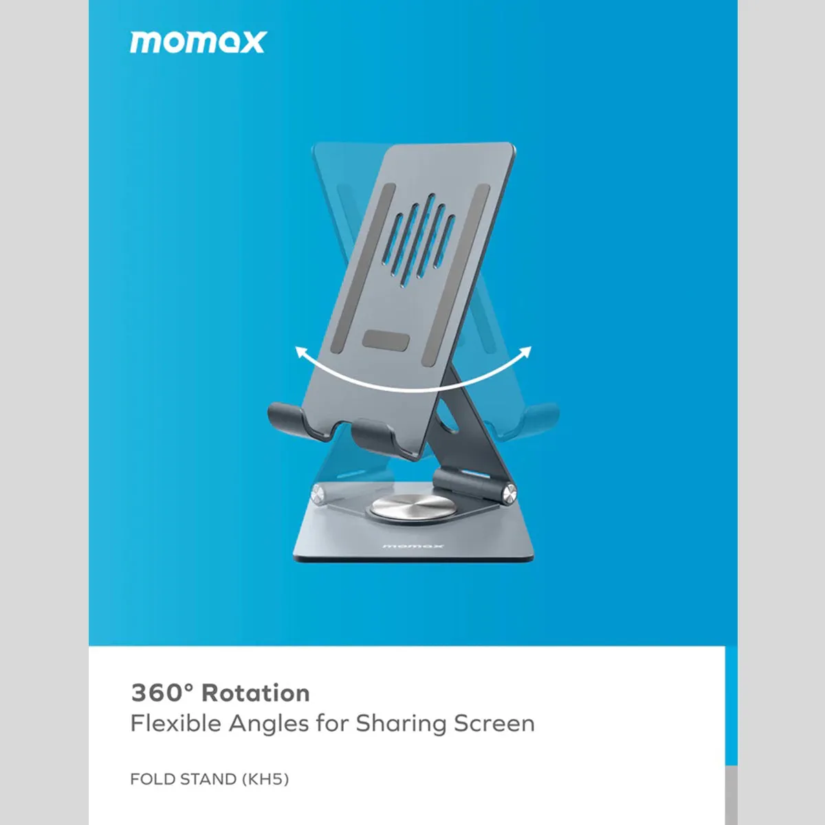Momax Fold Stand Rotating Mobile Phone/Tablet Multipurpose Holder (KH5E/KH5U)