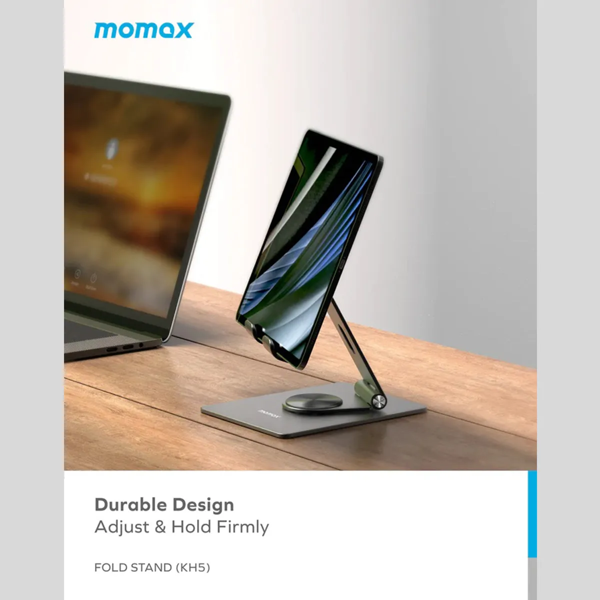 Momax Fold Stand Rotating Mobile Phone/Tablet Multipurpose Holder (KH5E/KH5U)