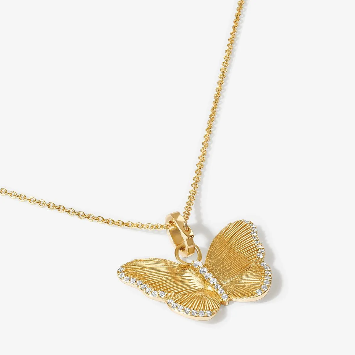 Neema butterfly charm necklace