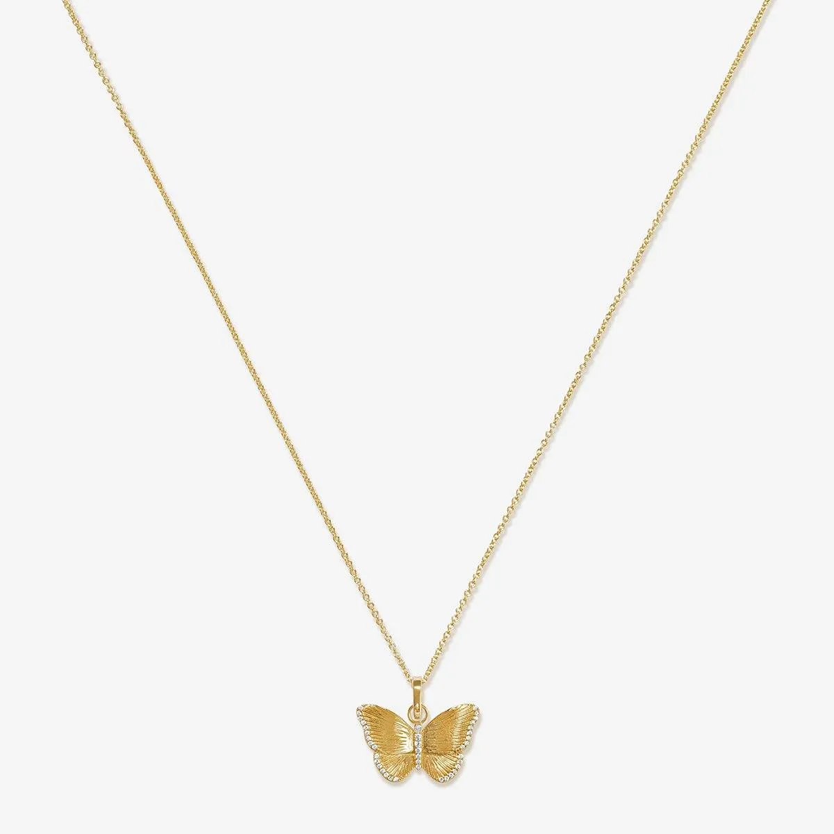 Neema butterfly charm necklace