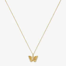 Neema butterfly charm necklace