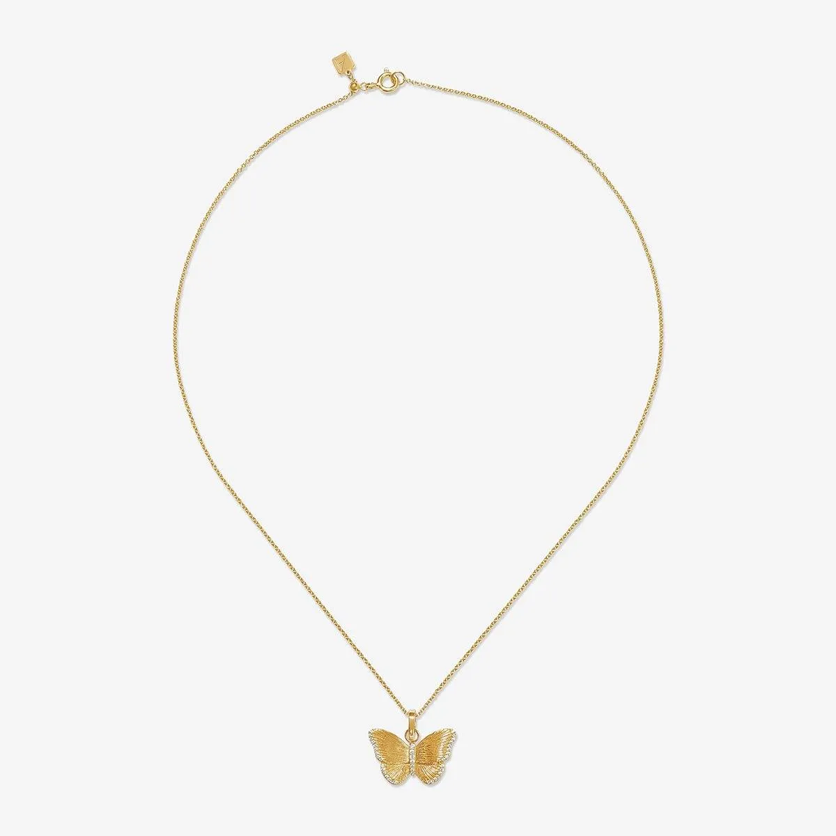 Neema butterfly charm necklace
