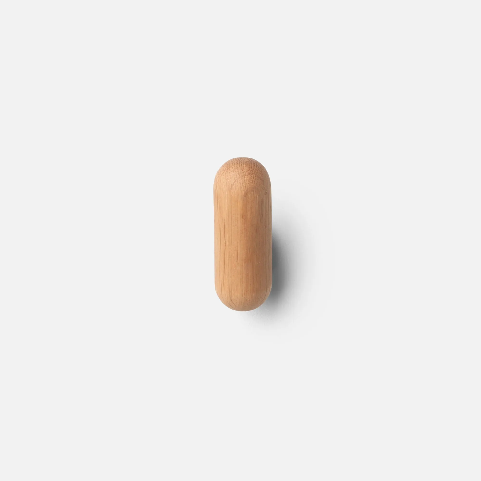 Oak   Stainless Single Hook