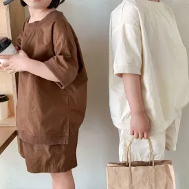 Oversized Cotton Tshirt and Shorts