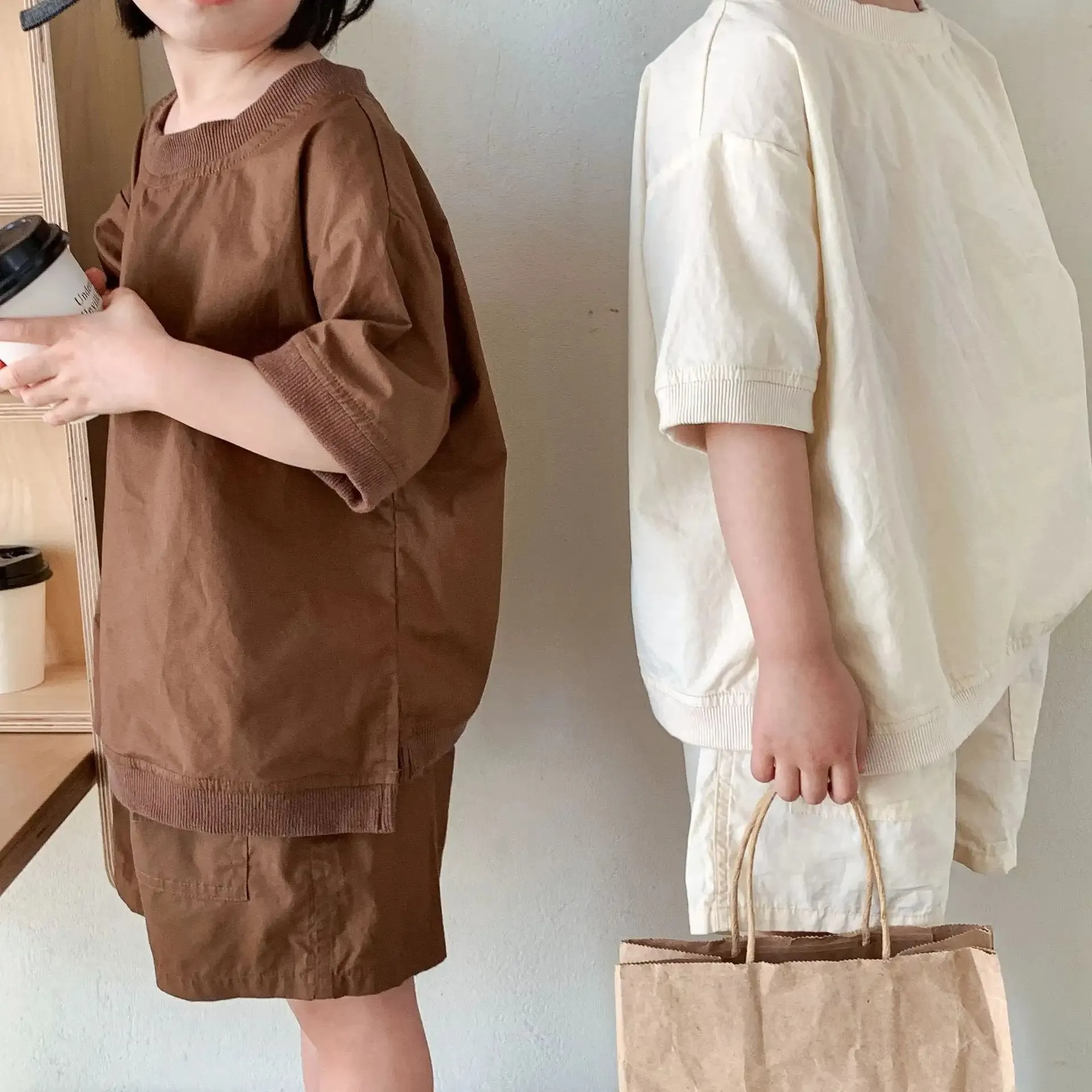 Oversized Cotton Tshirt and Shorts